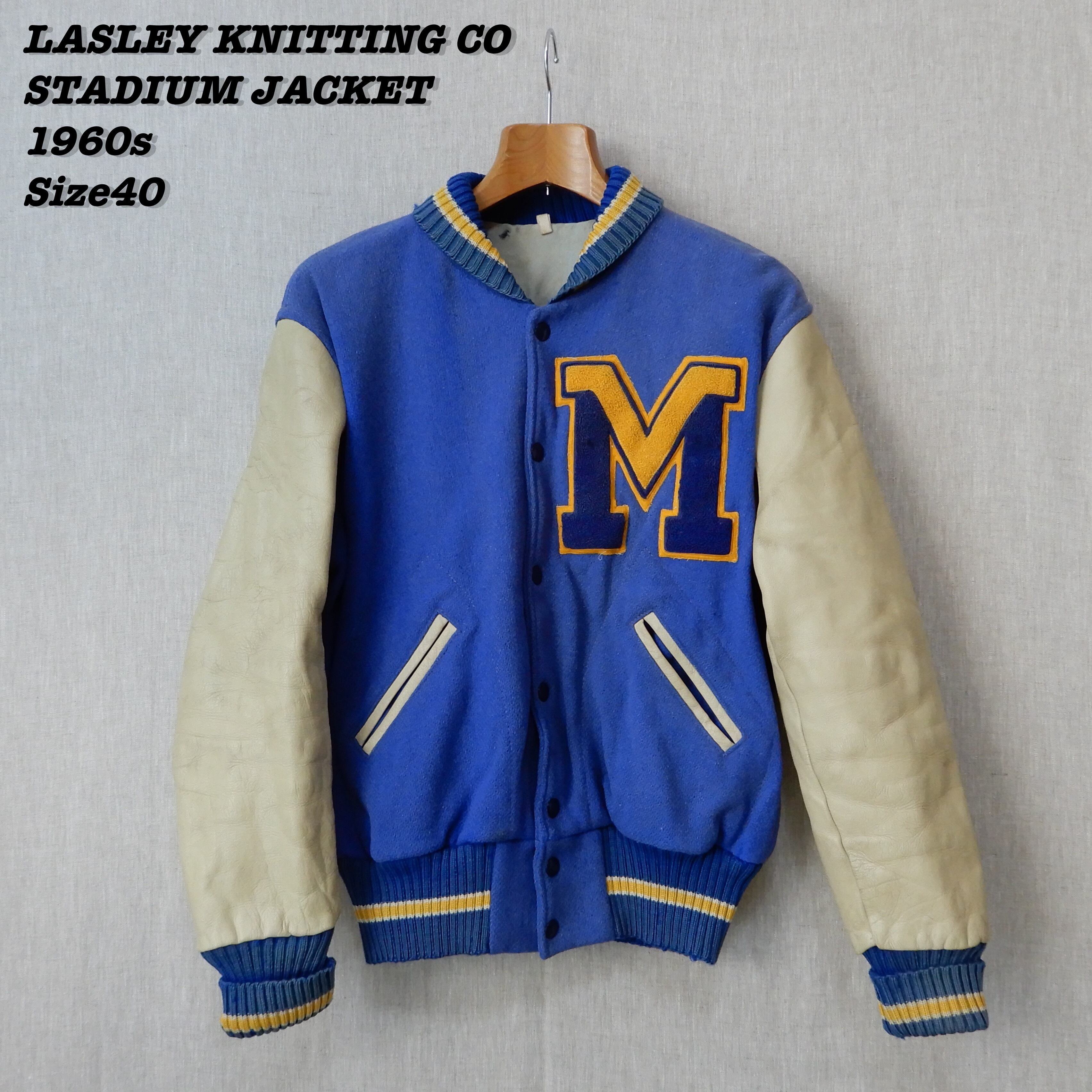 LASLEY KNITTING CO STADIUM JACKET s Size Vintage ラスレイ