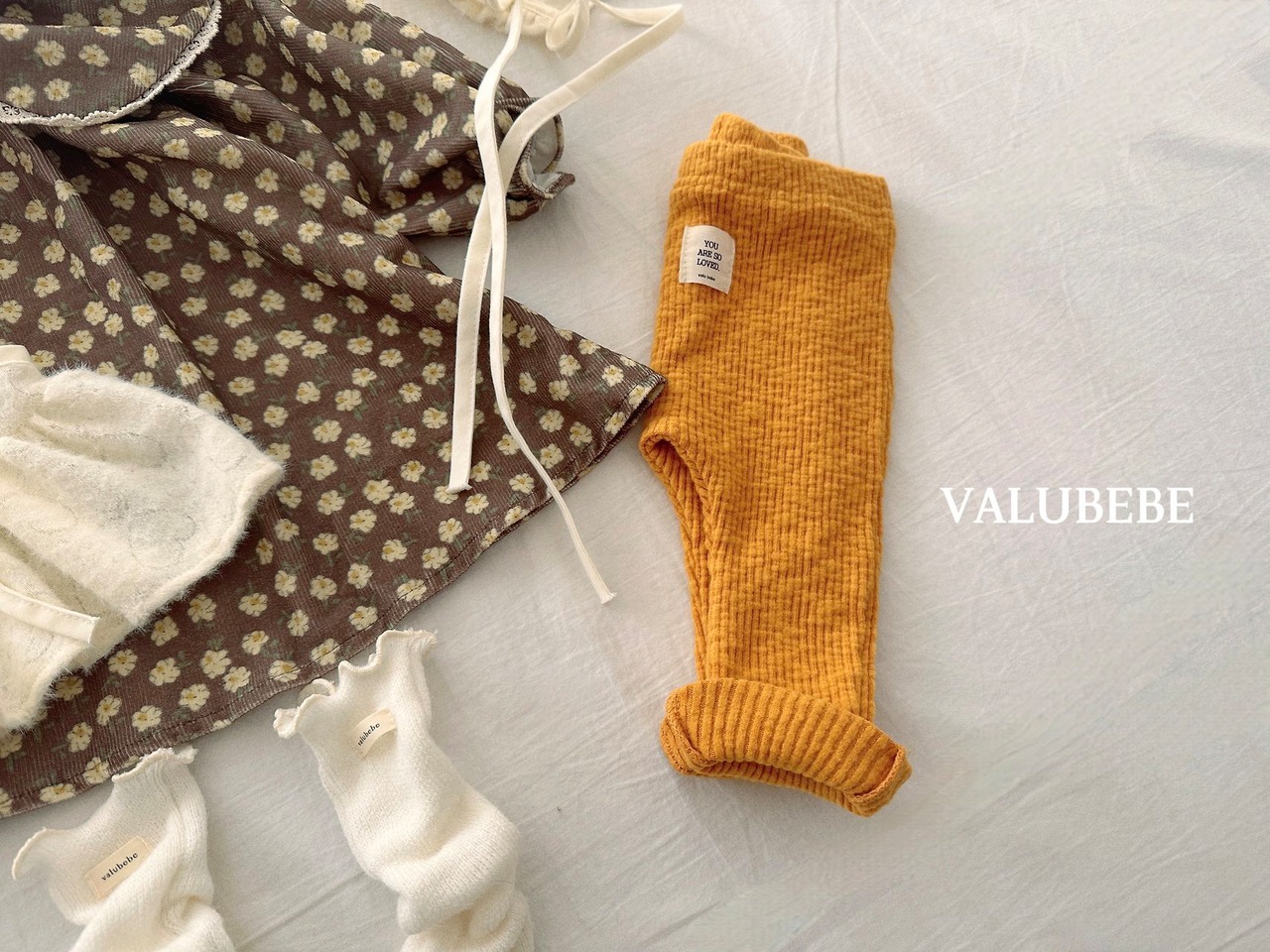ベルベベ / valubebe / 裏起毛リブレギンス / 韓国子供服 / ベビー|キッズ / 26winter〖取寄〗*6M~S*