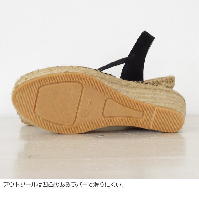 Calzanor (カルザノール) サンダル エスパドリーユ ウェッジソール