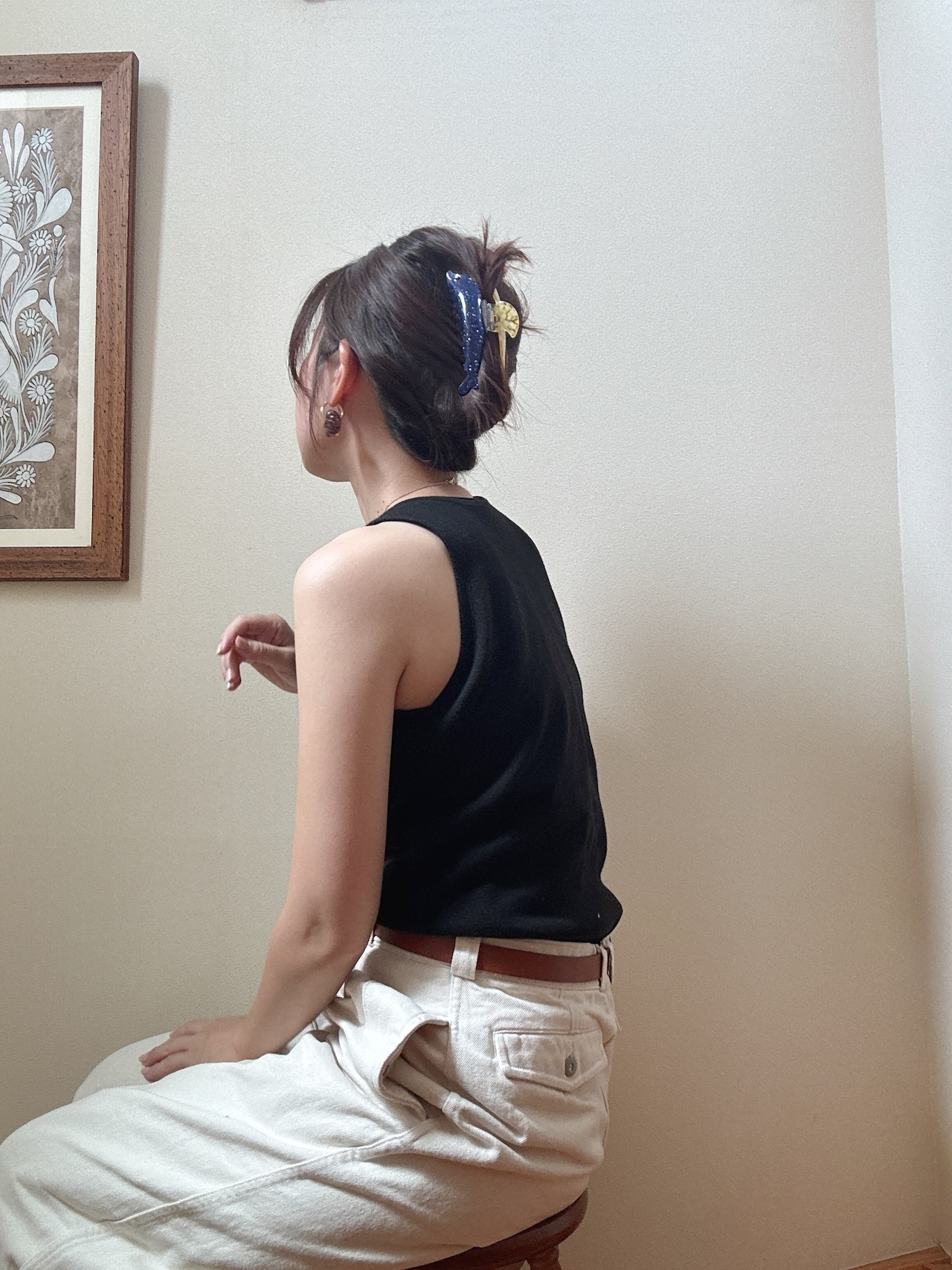 バイカラー イルカのヘアクリップ