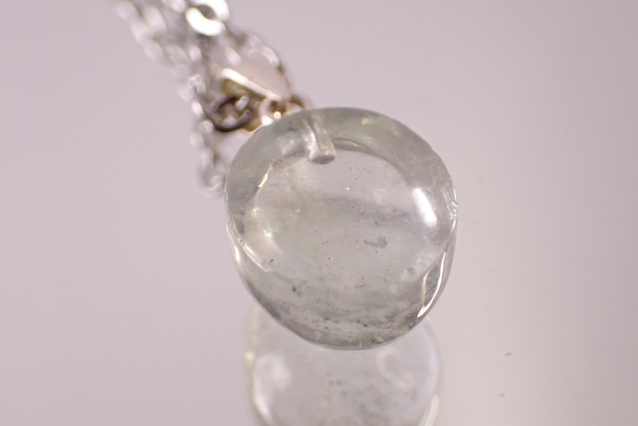 SV925 アクアマリンネックレス　[D3-36]