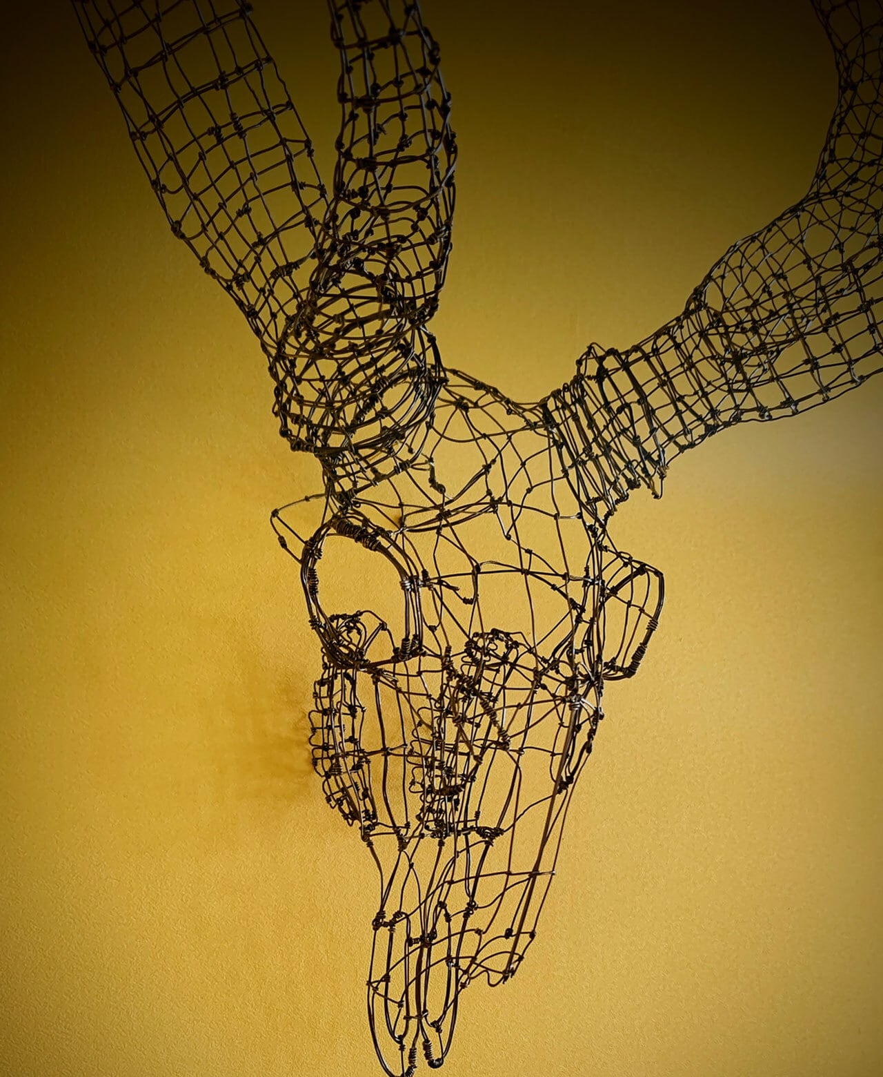 Kinuyo.wire エゾシカスカル ワイヤーアート | SECCHU ARTS Kinuyo.wire エゾシカスカル ワイヤーアート | SECCHU ARTS