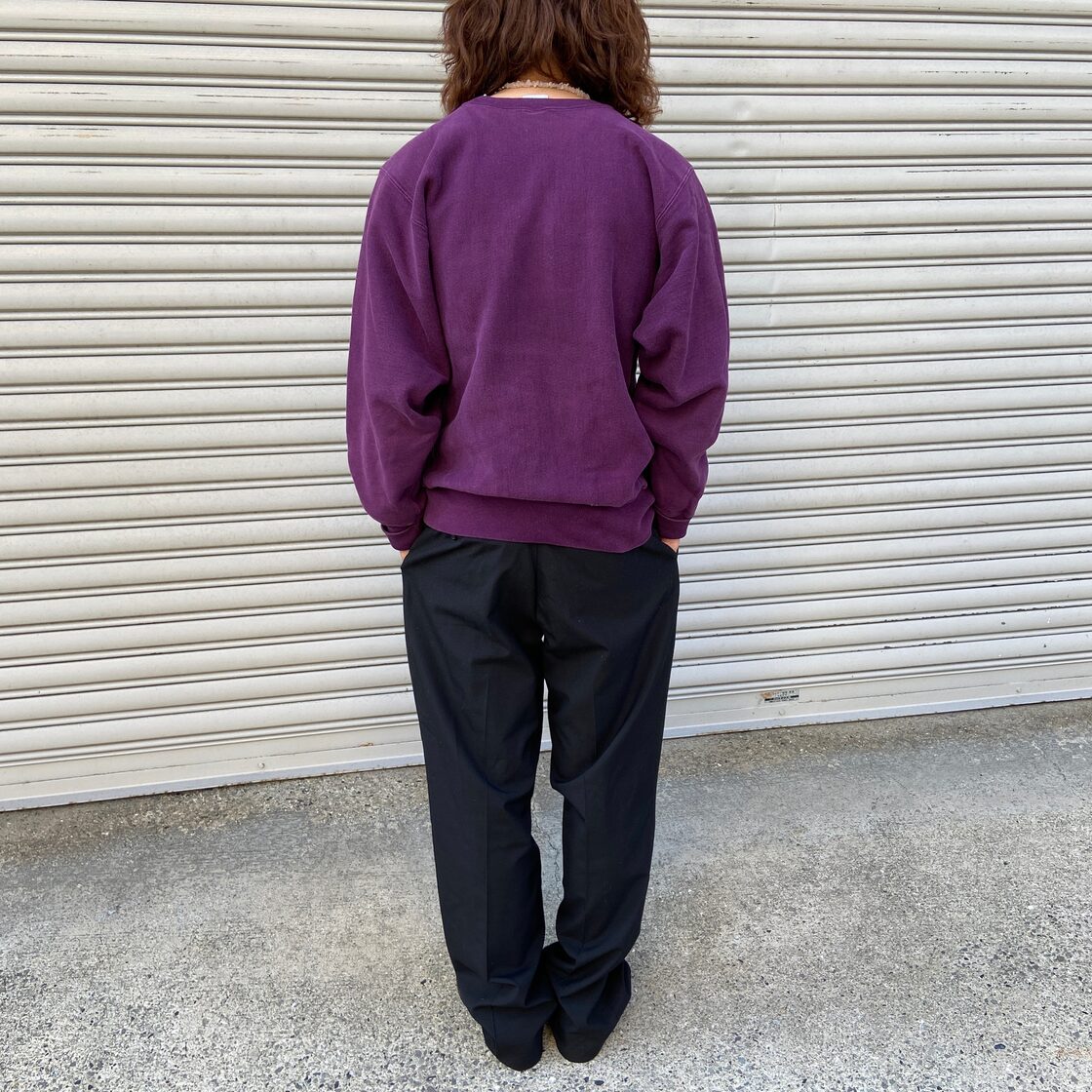 送料無料』90s Champion リバースウィーブスウェット パープル 