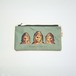 Ashi｜亜紙 Flat Pouch M＊Smiles of Bayon Temple 紙ポーチ バナナ ハンドメイド