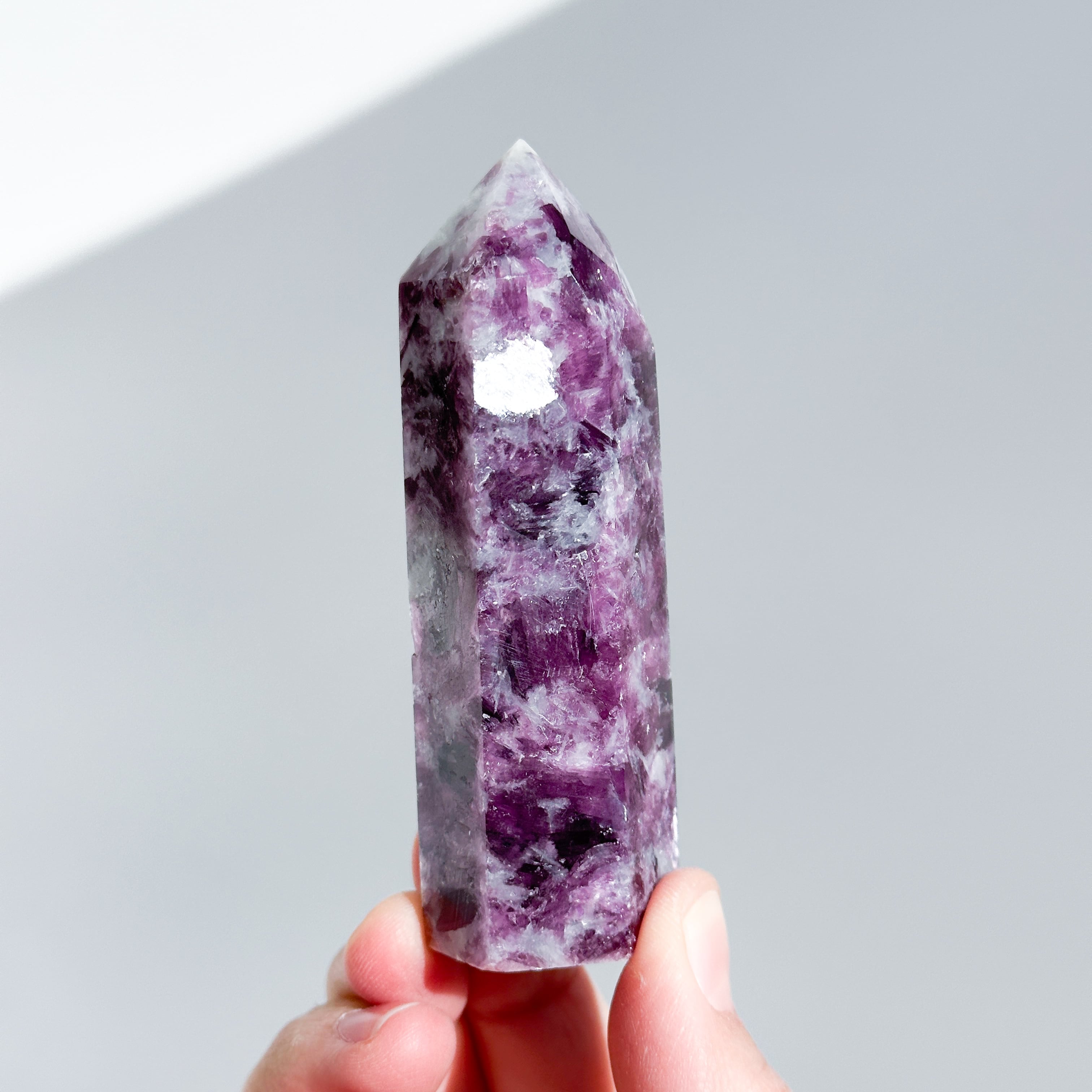レピドライト タワー型14◇ Lepidolite ◇天然石・鉱物
