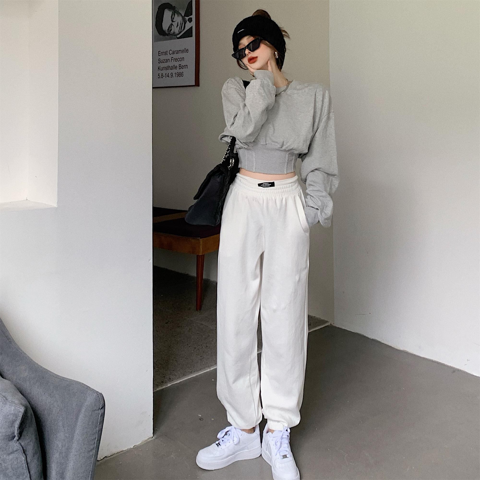 プルオーバー セーター トップス ワイドレッグパンツ スタイルレッドオータム ストリート 秋物 ワイドパンツ ドラファッションホール34222361544