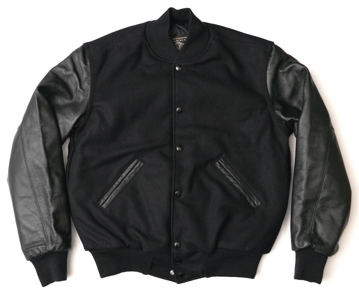 HOLLOWAY レザー/メルトン スタジャン 34色展開 ［VARSITY