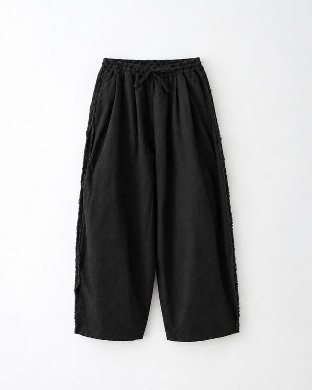 my beautiful landlet MILAN RIB WIDE EASY PANTS BLACK