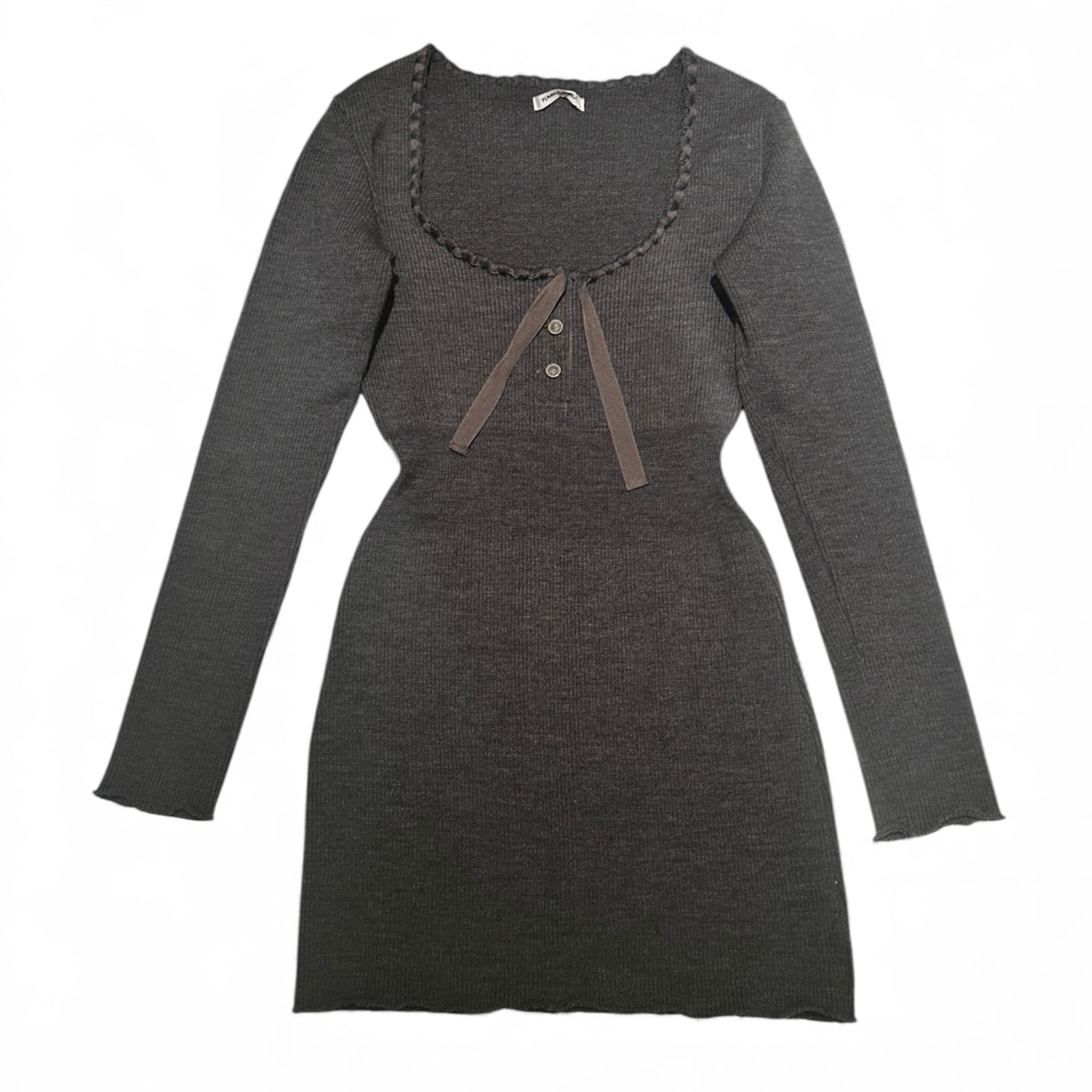 FUMIKA_UCHIDA  [RIB STITCH HENLEY-NECK UNDERU WEAR]