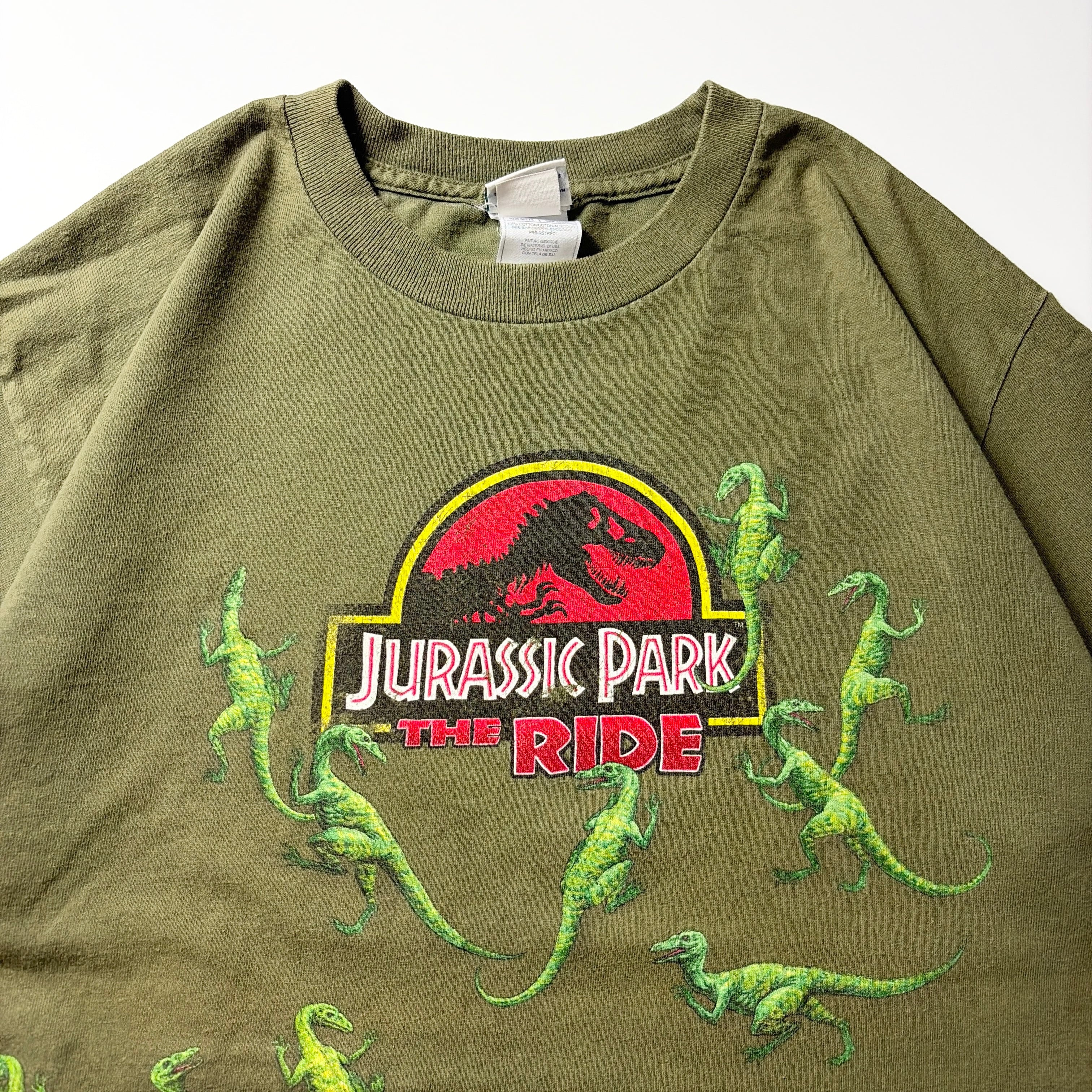 00s Jurassic Park The Ride Dinosaur T-Shirt Kids XL