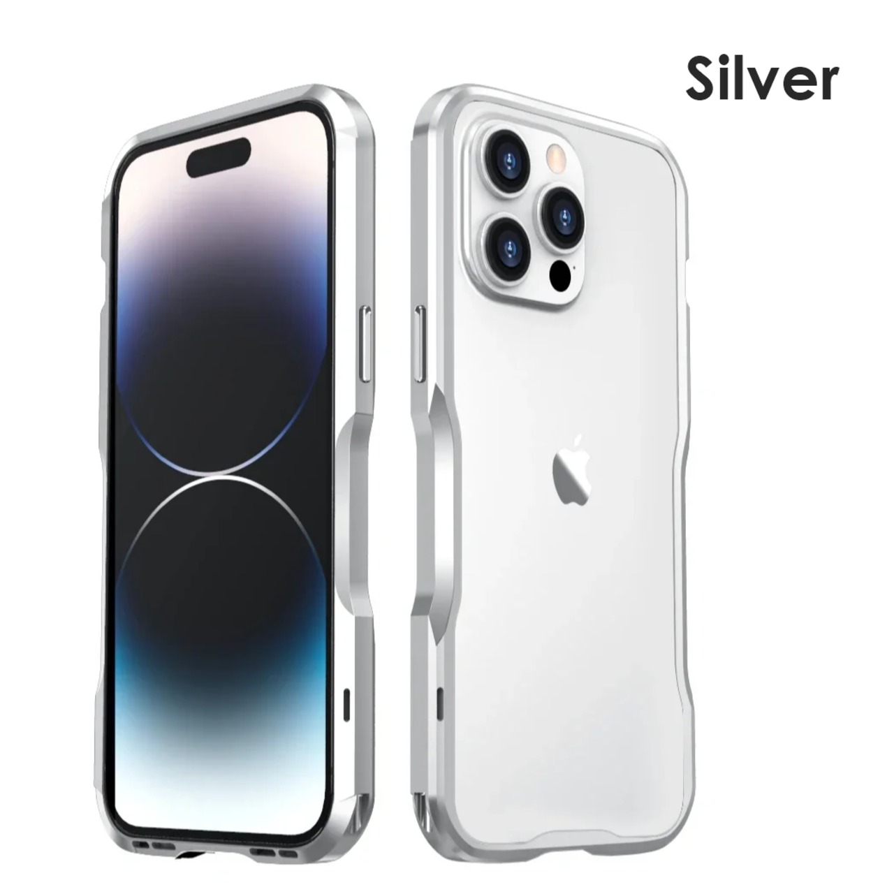 ◆iPhone 16/15/14/13/Pro/Pro Max/Plus/e/Mini◆Minimal Curve Metal Frame Case / ミニマル カーブ メタル フレーム スマホケース