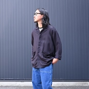 INTÉRIM / HYPER BIG RAYON LINEN SHIRTS JACKET