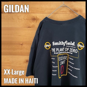 【GILDAN】企業系 企業ロゴ Tシャツ バックプリント 2XL ビッグサイズ US古着 アメリカ古着