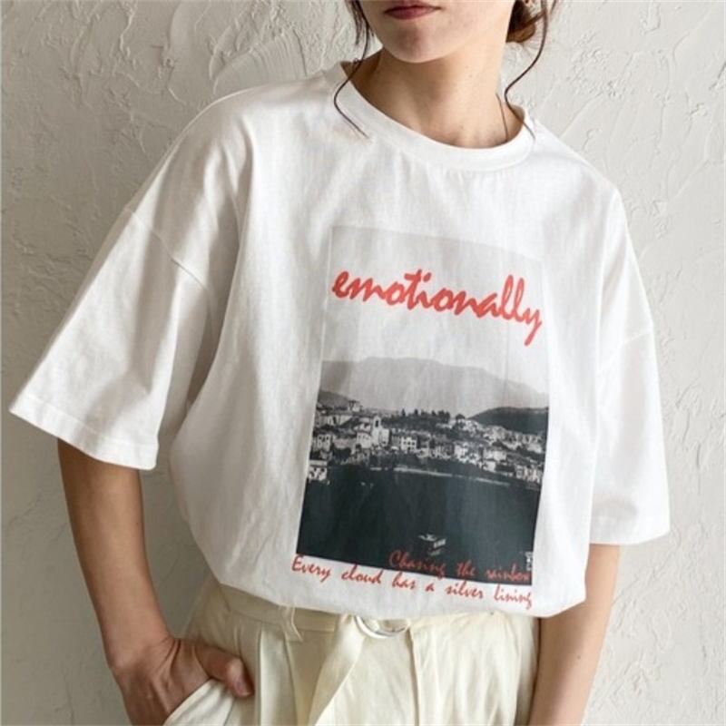 2025年INS 春夏 INS 新作 おしゃれ chic 韓国ファッション トップス Tシャツ