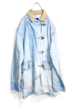 denim fireman coat