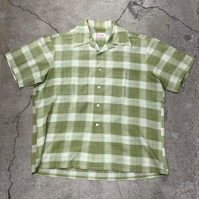 TOWNCRAFT S/S CHECK SHIRT 1970'S OLD