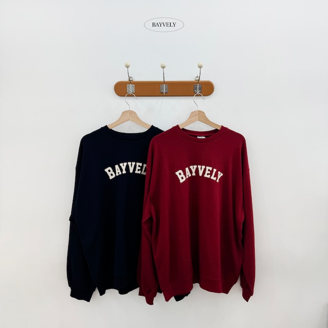 【mom size】bayvely sweatshirt【BAYVELY】※9月中旬発送予定