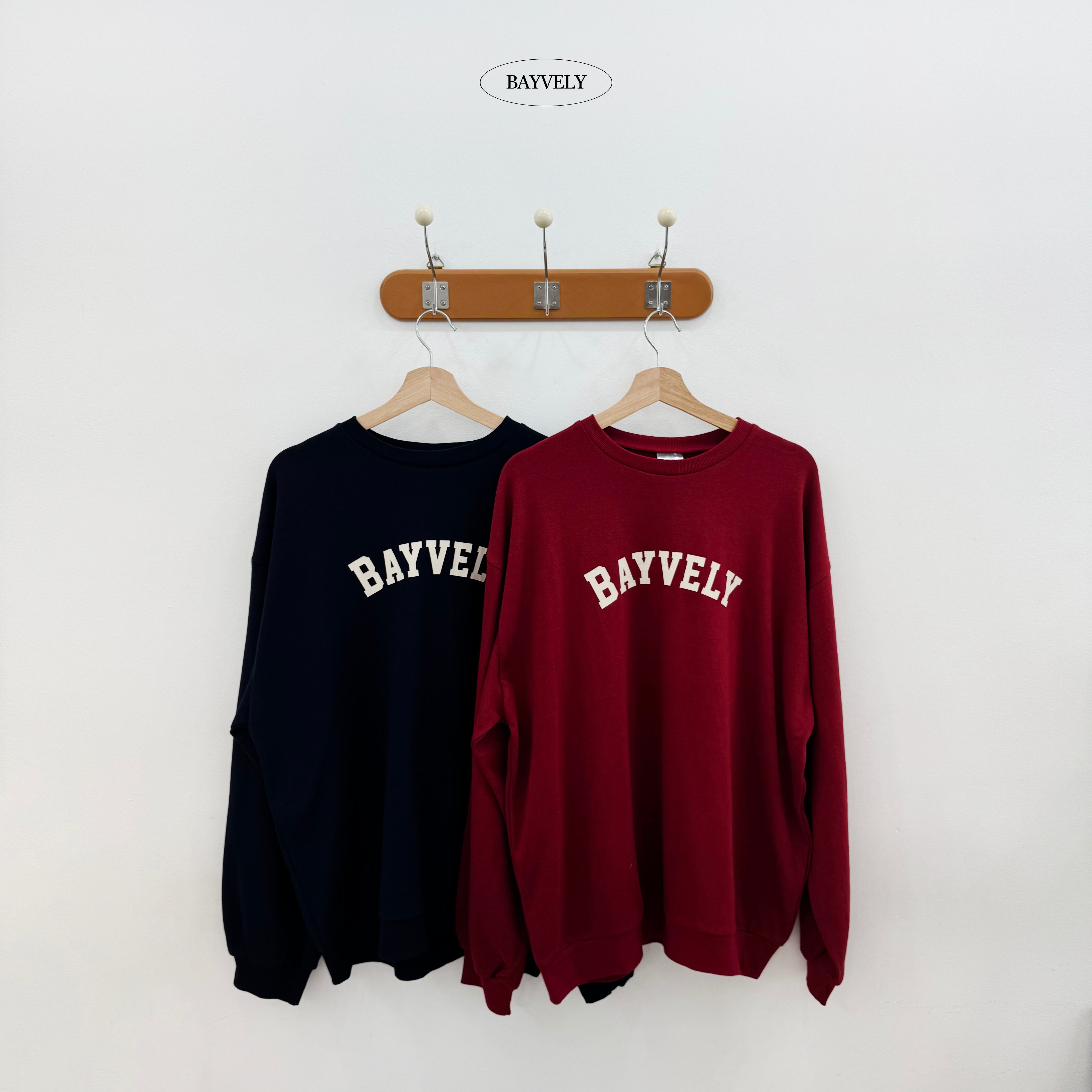 【mom size】bayvely sweatshirt【BAYVELY】※9月中旬発送予定