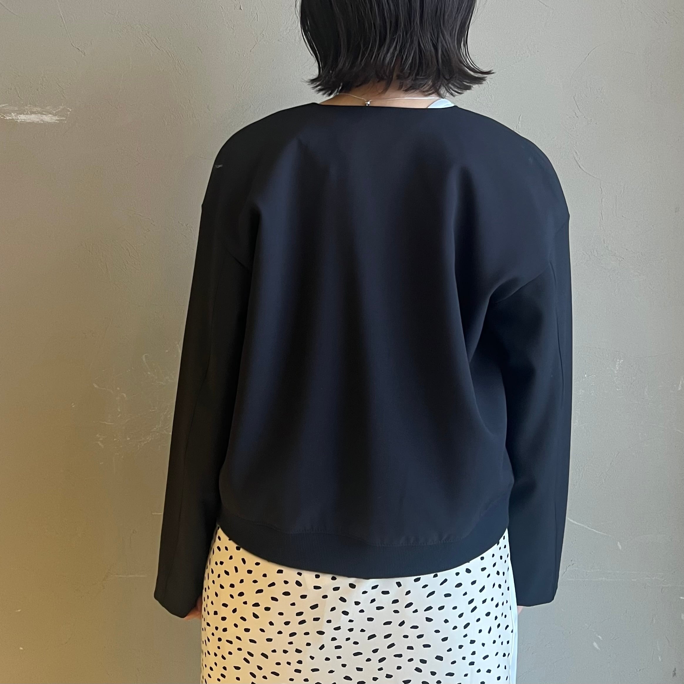 PASSIONE パッシオーネ 2025年製 ブルゾン 青 ショート丈 新品 PASSIONE 】ノーカラーブルゾン | valance 福井｜レディース セレクト