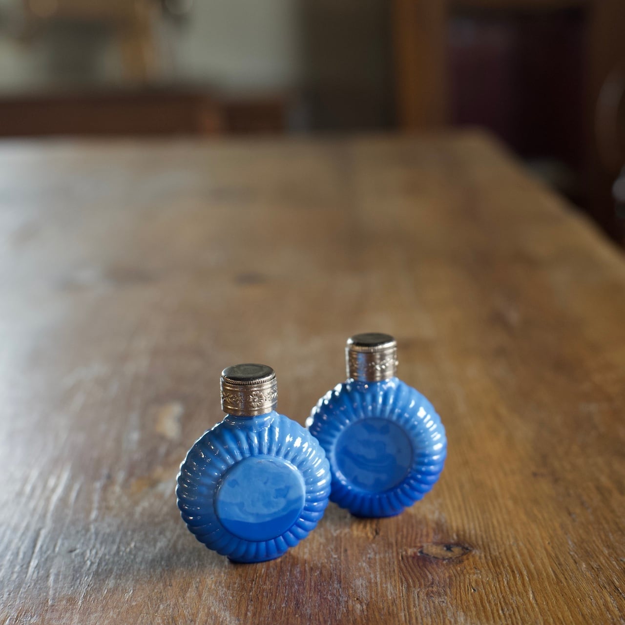 Malachite Perfume Bottle/ マラカイト 香水瓶〈 チェコガラス