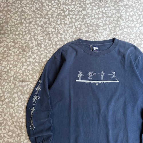 STUSSY / 90’s NYLTLA “武道” Graphic ls Tee size L