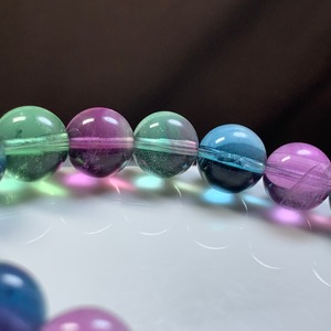 発色美しい フローライト ブレスレット