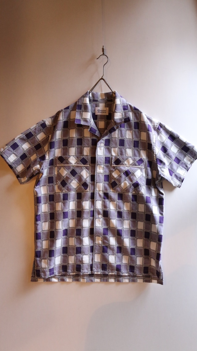 KUON/クオン shirts  #2001-SH03 吉野格子 brown check