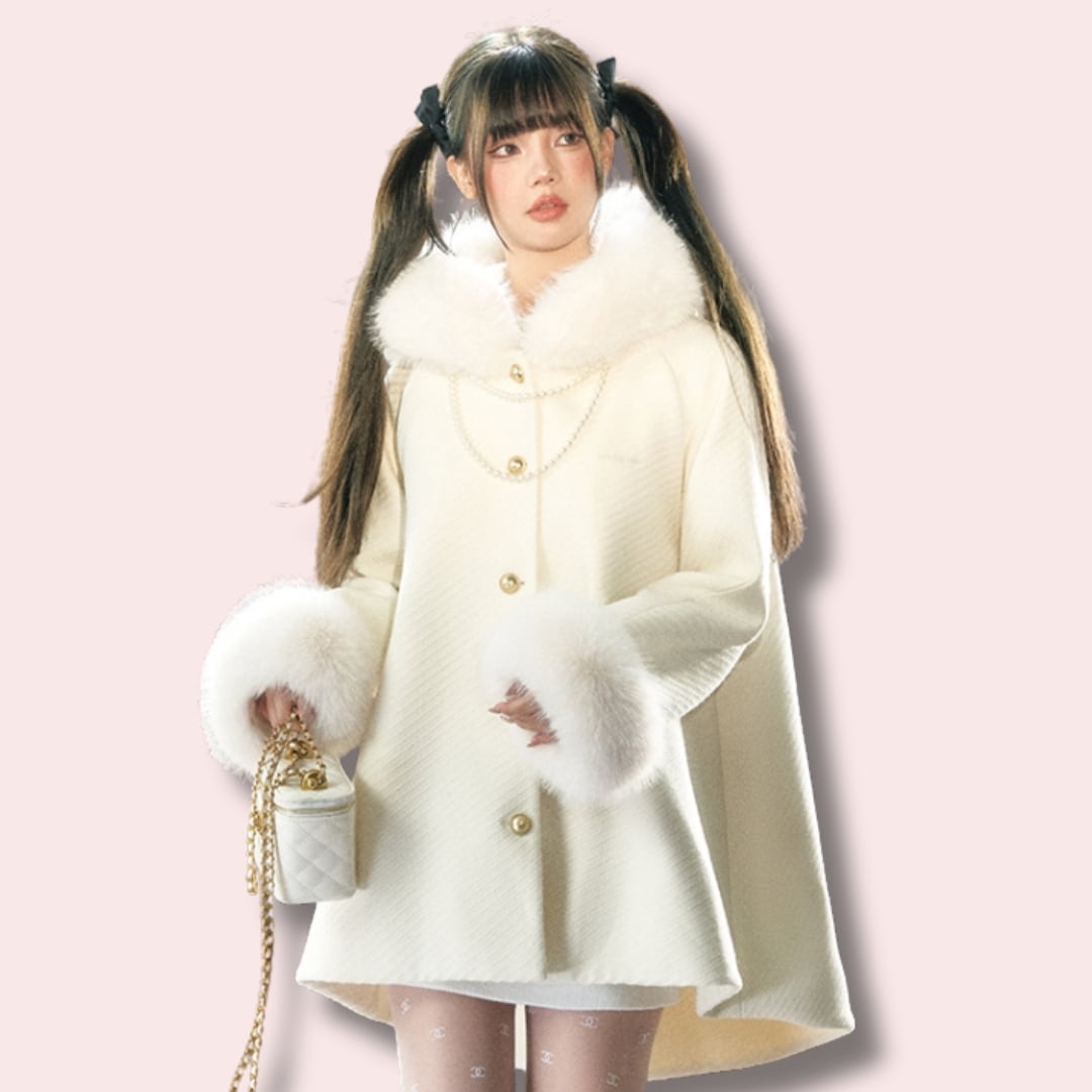 ミルキーティアードケープコート ♥LA183 | luvxy