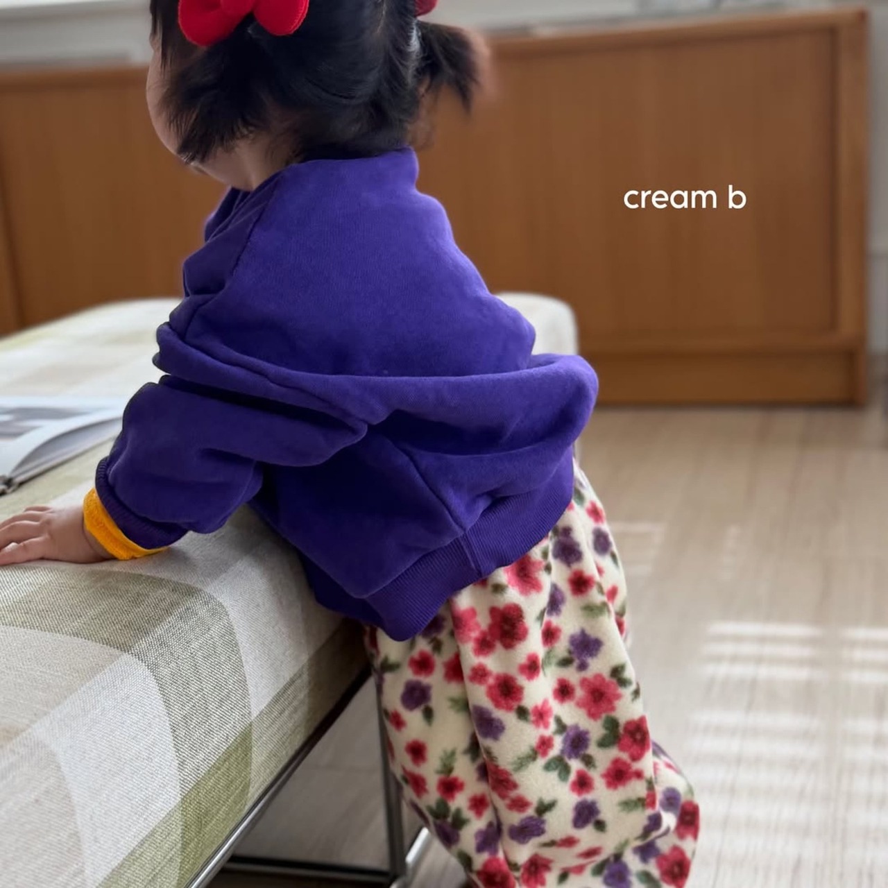 韓国子供服 / 26winter / cream bbang / コージー裏起毛ウォッシュトレーナー / キッズ / 冬服 *XXS~JS*
