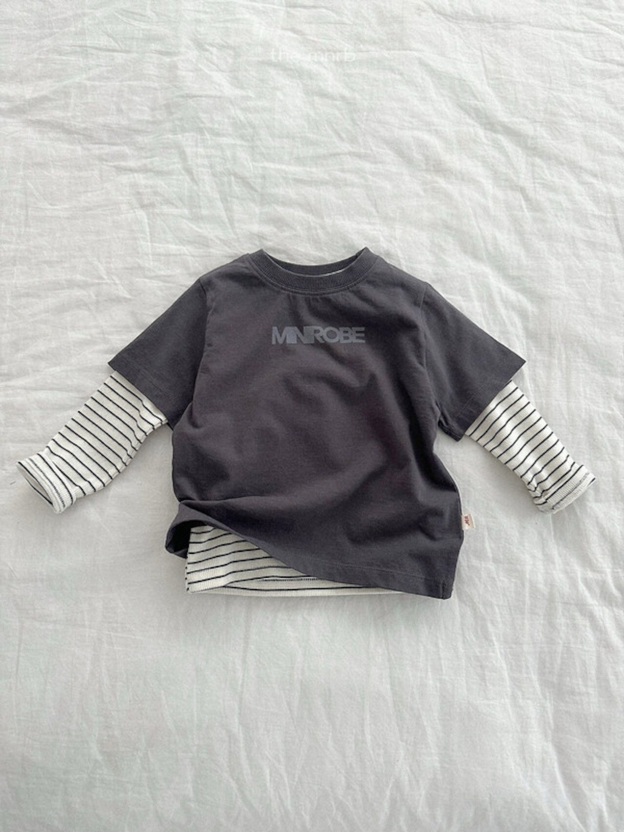 韓国子供服 / minirobe / 26Autumn / アーバンロゴハーフTシャツ / 秋服 *S~XL*