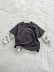 韓国子供服 / minirobe / 26Autumn / アーバンロゴハーフTシャツ / 秋服 *S~XL*