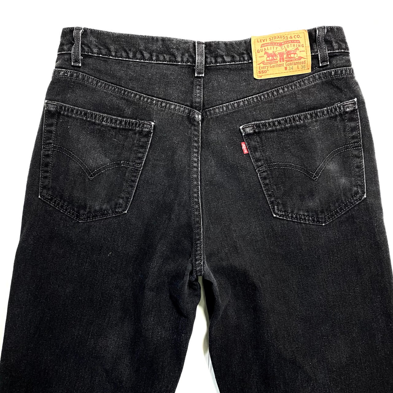 黒 40x30 Levi’s 550  デニムパンツ ジーンズブラック