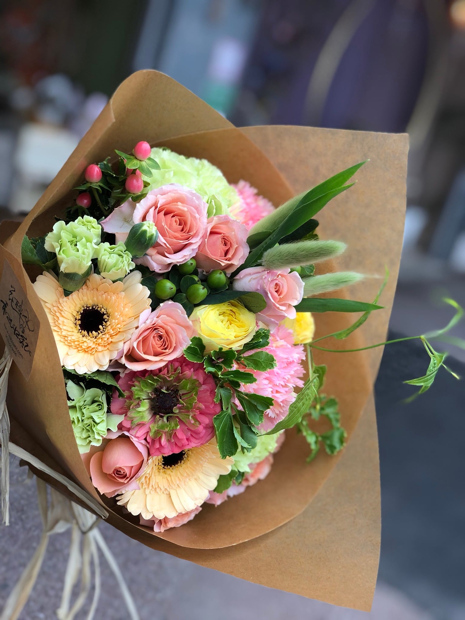 生花☆コロンとかわいいブーケ♪ Sサイズ 4800円 | 花職人 和び咲び
