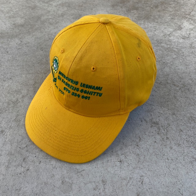 ITALY SARDINIA MERCURIO LEGNAMI LOCAL BUSINESS CAP - MUSTARD