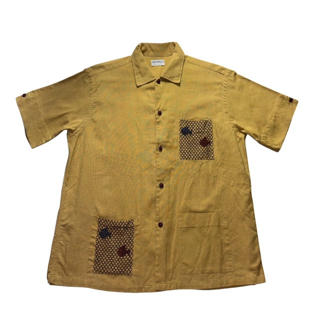 vintage 1960’s cast net design beach shirt