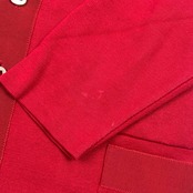 イタリア製 Salvatore Ferragamo サルヴァトーレ フェラガモ ニット カーディガン L/レッド メンズ