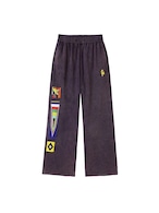 CONP Handmade Beaded Flag Flared Sweatpants