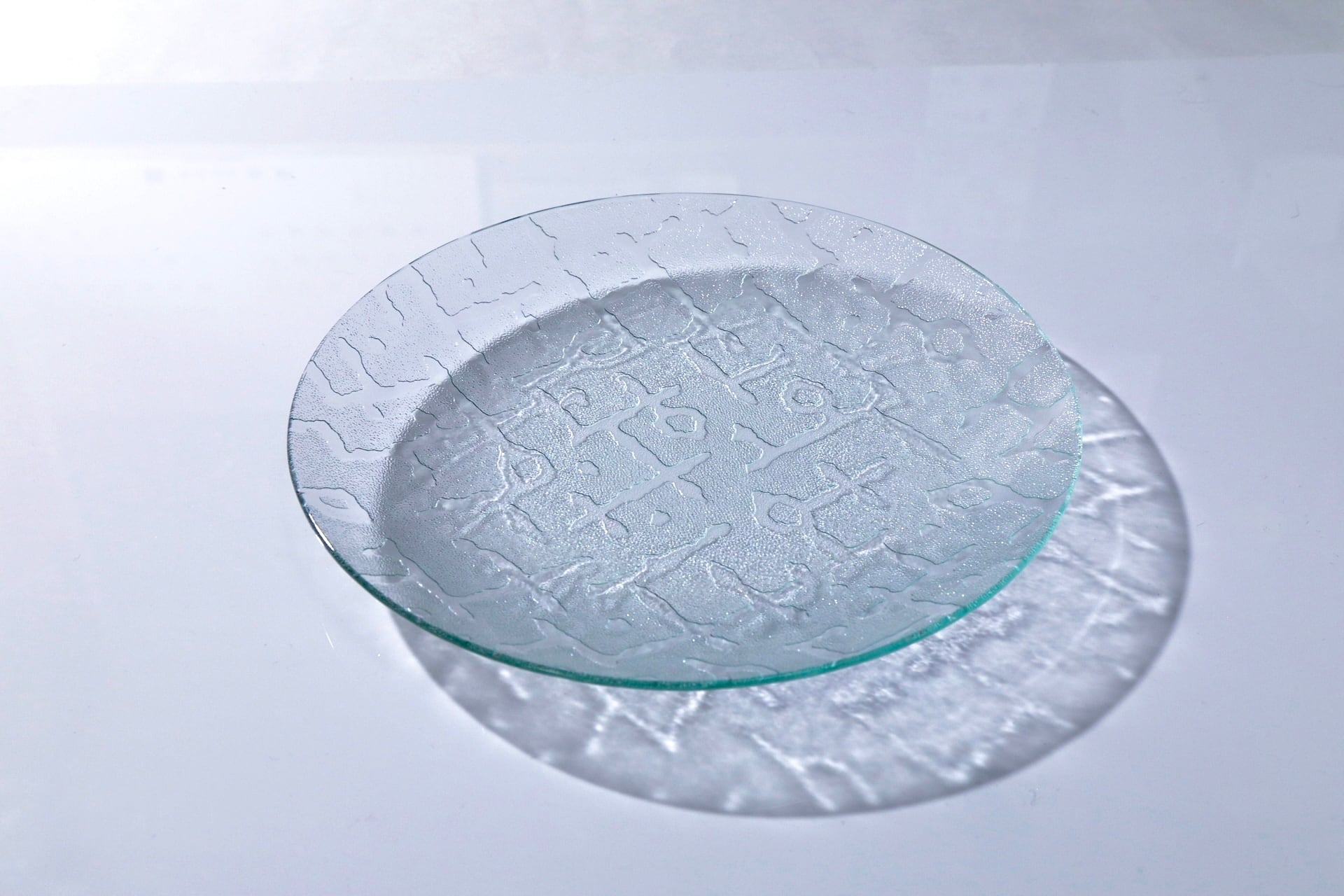 昭和型ガラス「さらさ」 皿 円形 大(Φ180mm)