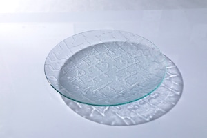 昭和型ガラス「さらさ」 皿 円形 大(Φ180mm)