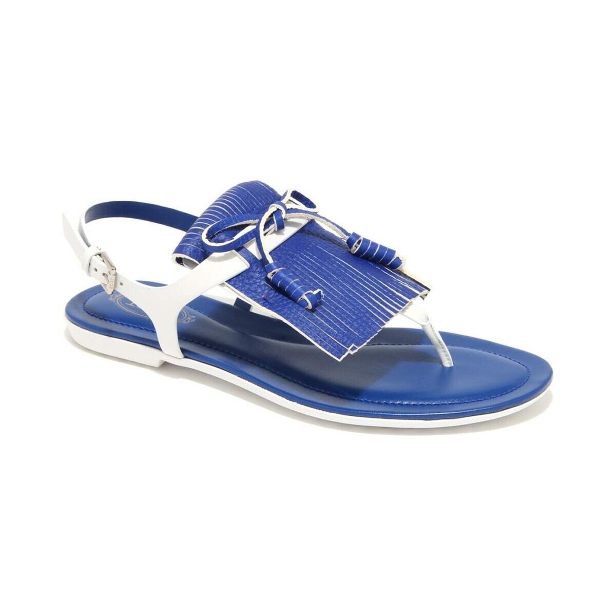 TOD'S トッズ サンダル レザー ネイビー