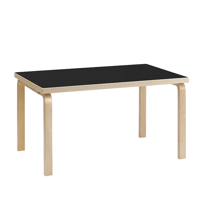 82B テーブル（1350 x 850）ブラック リノリウム［ アルテック ］