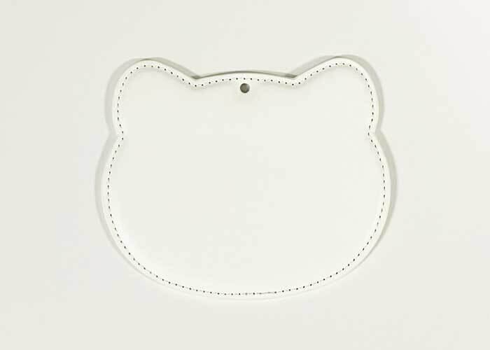 パスケース アニマルフェイス型 UVプリント用無地 両面印刷対応 10個セット