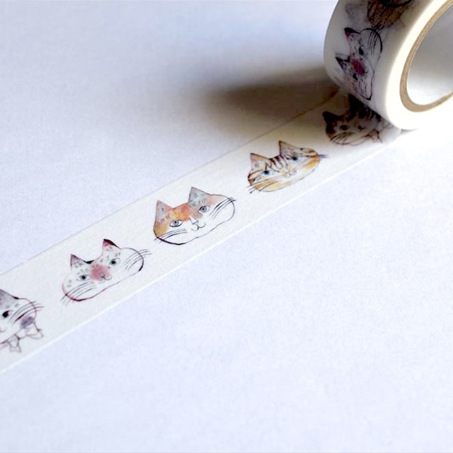 【トラネコボンボン】マスキングテープ 猫ちゃん「B」