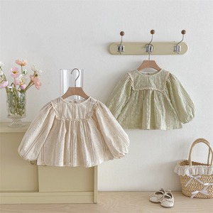 【春作】韓国風刺繍 シャツ