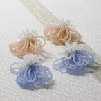 ガラスビーズピアス 結婚式やパーティーにおすすめ bittersweet