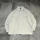 GEGRGE fake suede shirt cream