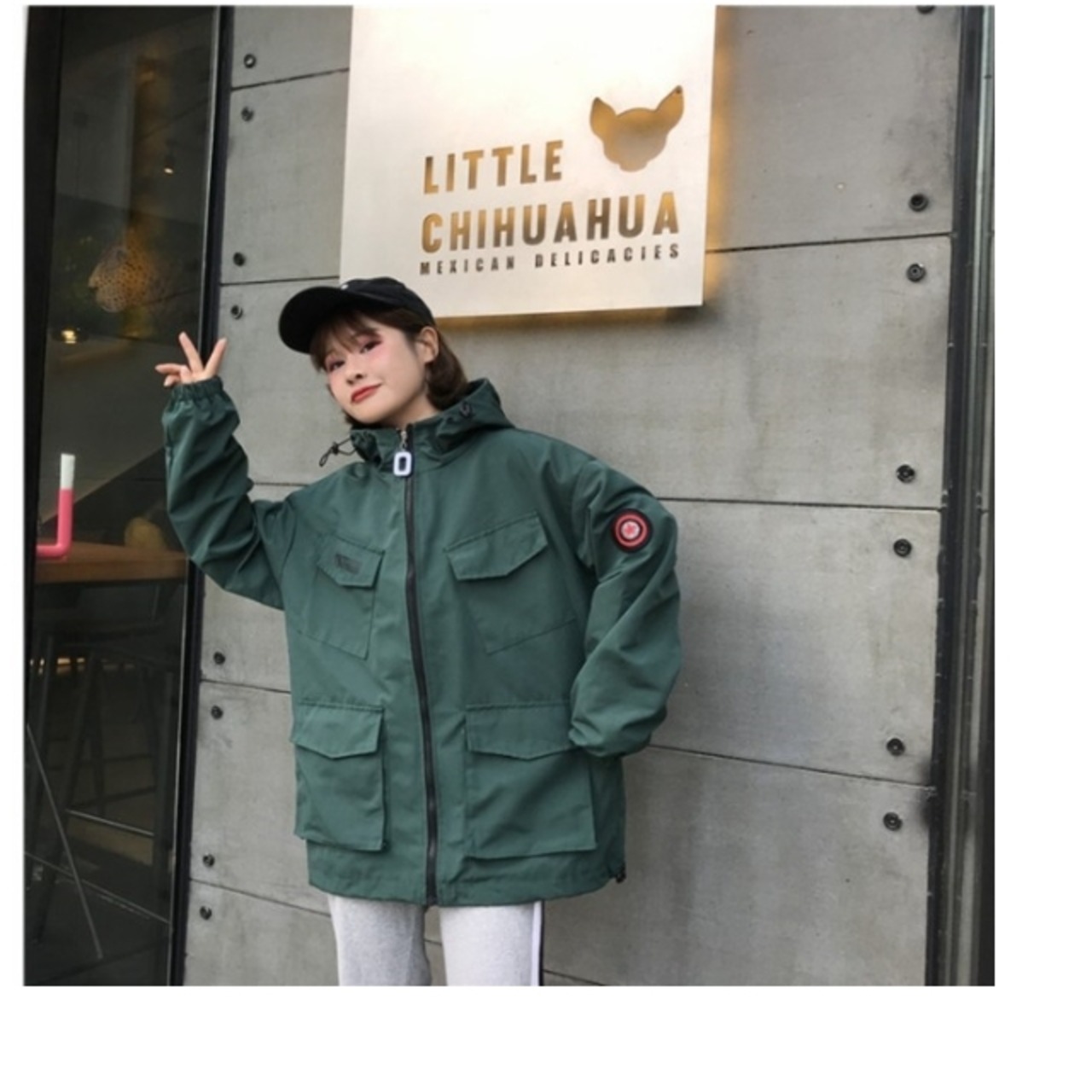 韓国 レディース マウンテンパーカー レディース ナイロンジャケット 