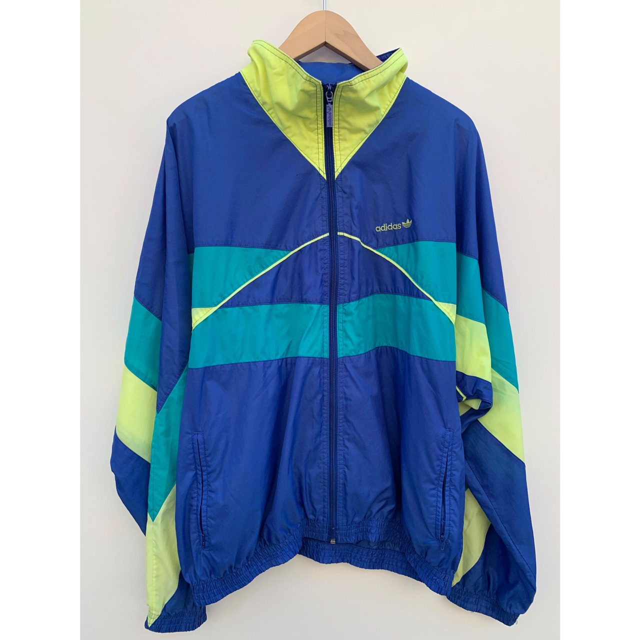 80s adidas NYLON FULLZIP JACKET Size L程