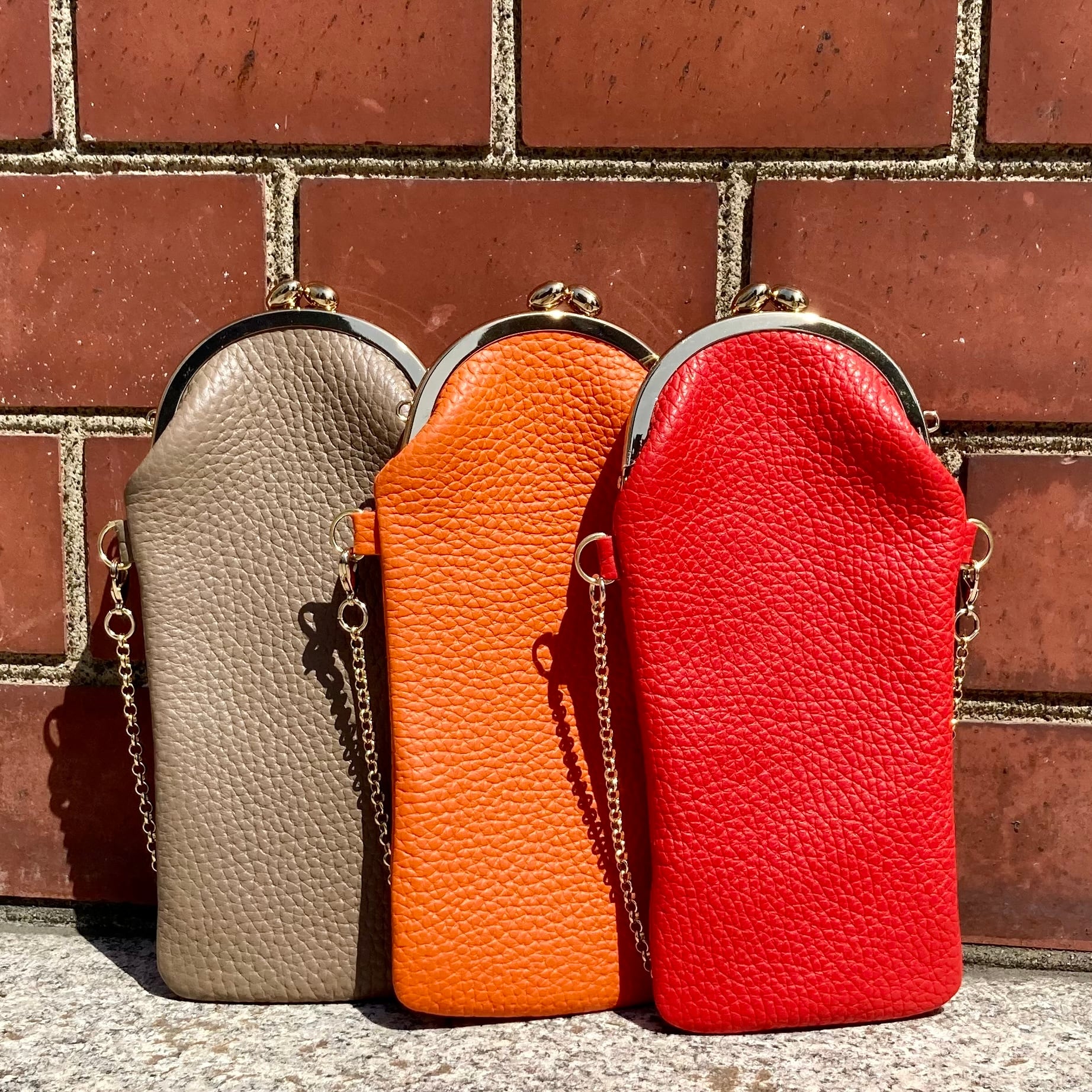 ハンドメイド がま口ポーチ メガネケース 御注文品専用 (12-7