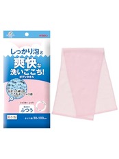 キクロン ボディタオル ふつう ピンク 30cm×100cm 1枚入 爽快な洗いごこち 体洗い 日本製 キクロンファイン シャスター
